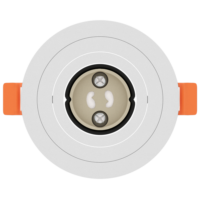 Fari incassati 12 pz Rotondo GU10 Bianco Ø91 mm