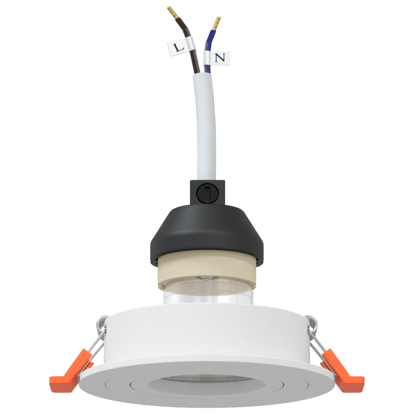 Fari incassati 12 pz Rotondo GU10 Bianco Ø91 mm