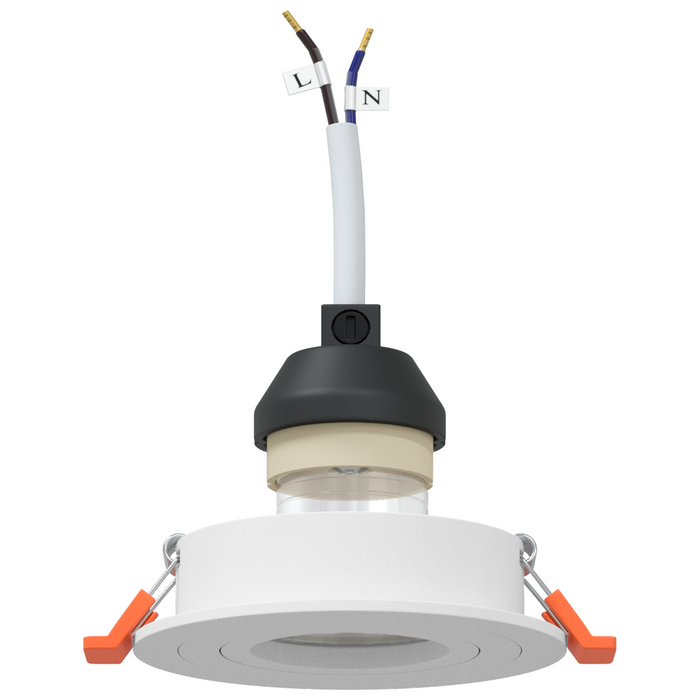 Fari incassati 12 pz Rotondo GU10 Bianco Ø91 mm
