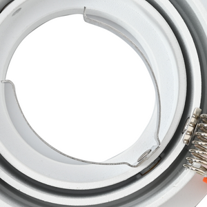 Faretti Incassati 24 pz Rotondi GU10 Bianchi Ø91 mm