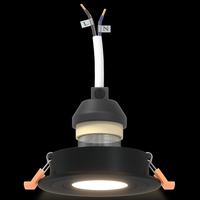 Faretti incassati 24 pz Rotondi GU10 Nero Ø91 mm