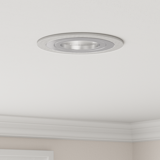 Faretto Incassato 6 pz Rotondo GU10 Argento Ø91 mm