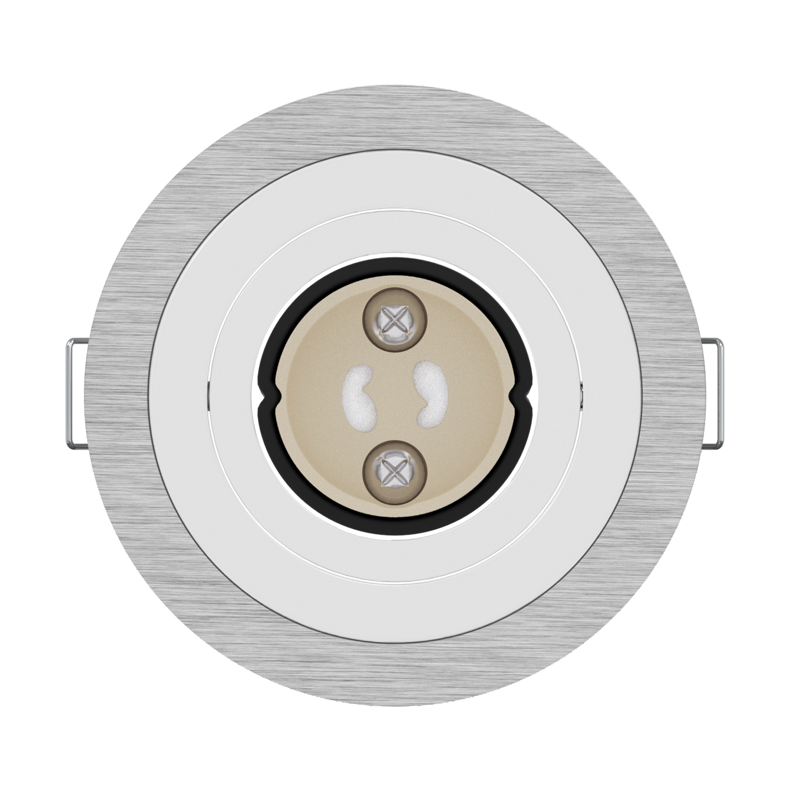 Fari Incassati 12 pz Rotondi GU10 Argento Ø91 mm