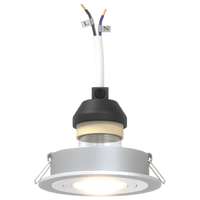 Spotlight incassati 24 pezzi Rotondo GU10 Argento Ø91 mm