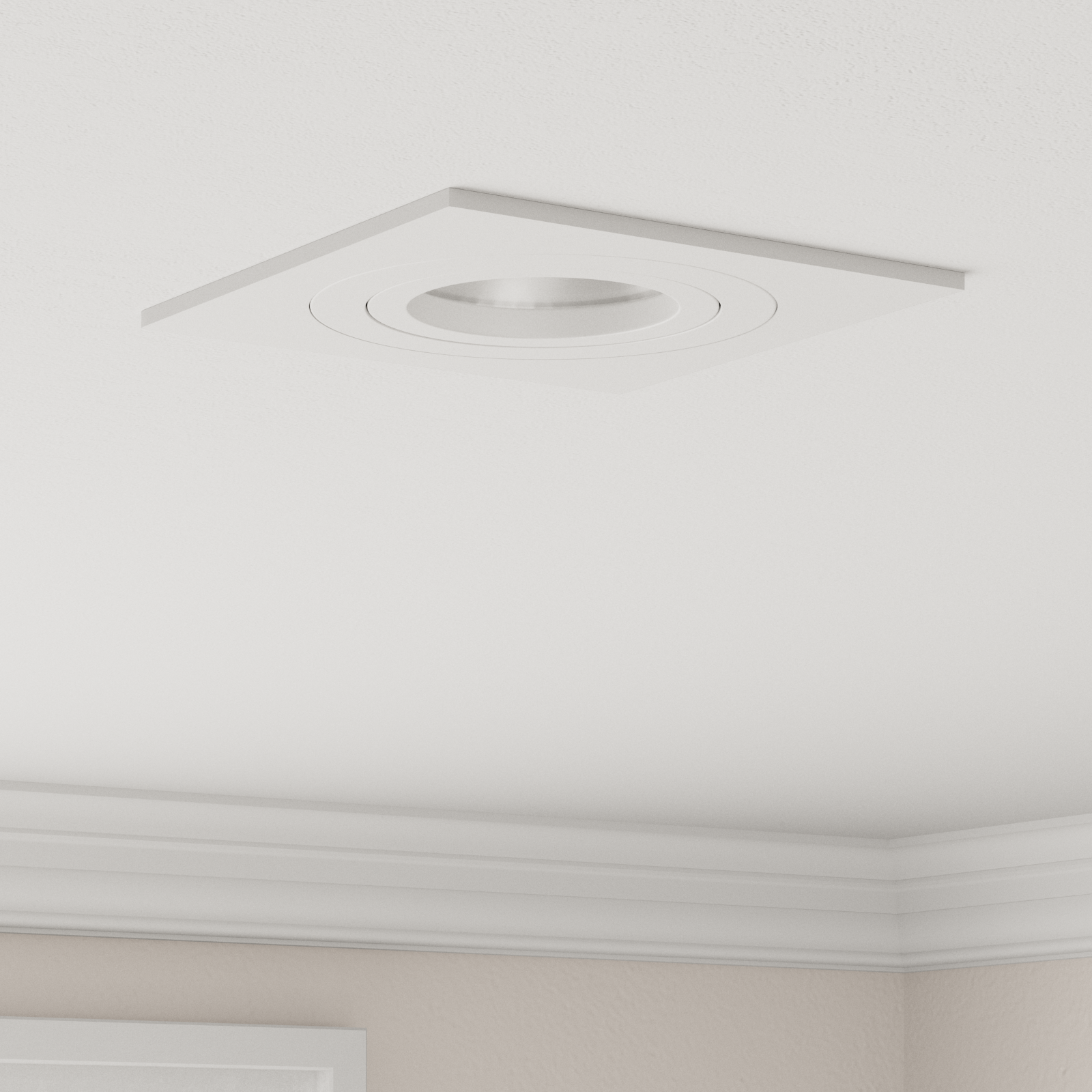 Fari Incassati 6 pcs Quadrato GU10 Bianco 91x91 mm