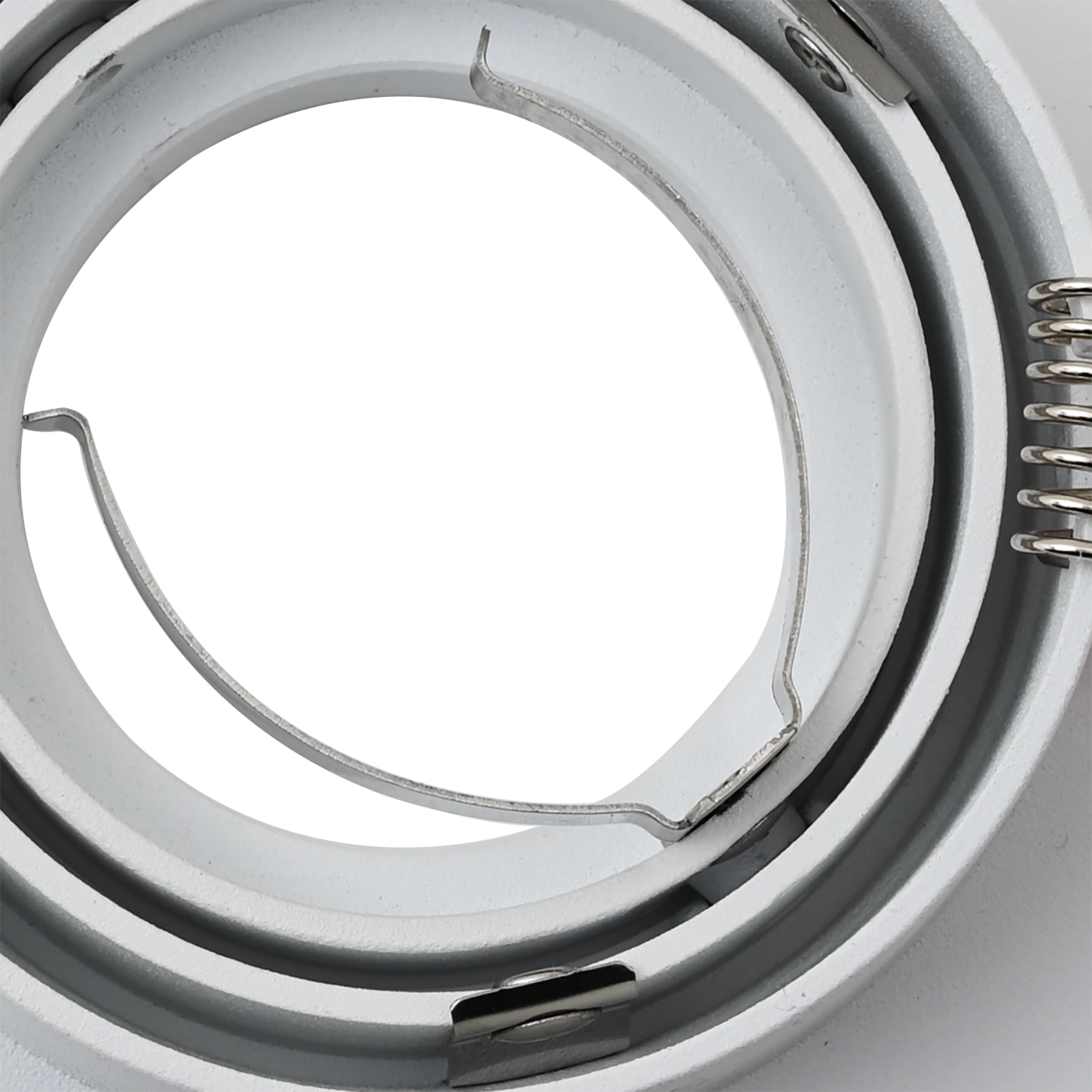 Faretti Incassati 12 pcs Quadrati GU10 Bianchi 91x91 mm