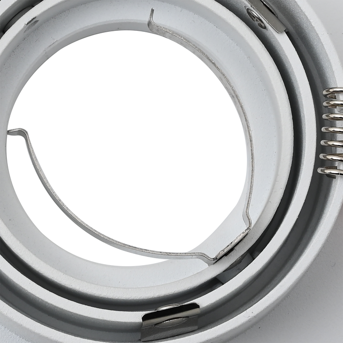 Faretti Incassati 12 pcs Quadrati GU10 Bianchi 91x91 mm