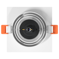 Fari incassati 24 pz Quadrati GU10 Bianchi 91x91 mm