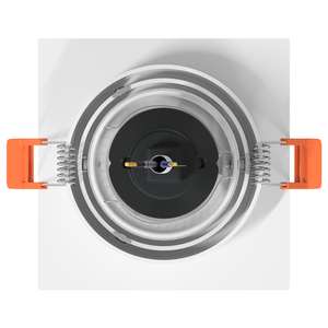 Fari incassati 24 pz Quadrati GU10 Bianchi 91x91 mm