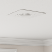 Fari incassati 24 pz Quadrati GU10 Bianchi 91x91 mm