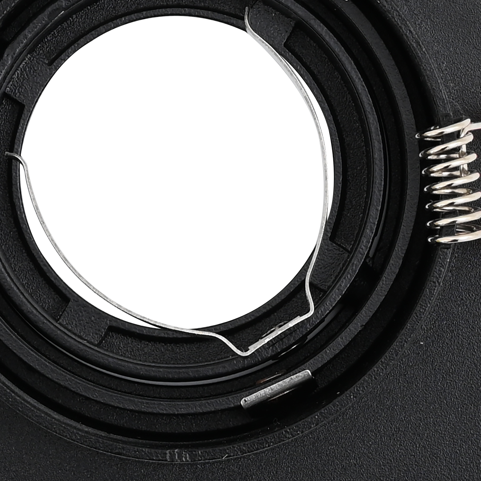 Faretti Incassati 6 pz Quadrato GU10 Nero 91x91 mm