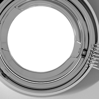 Faretti Incassati 6 pz Quadrati GU10 Argento 91x91 mm