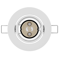 Fari Incassati 6 pcs Rotondi GU10 Bianchi Ø90 mm Acciaio