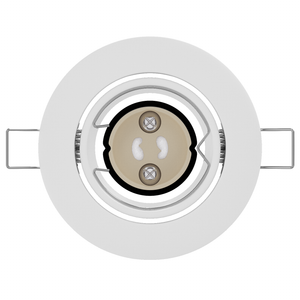 Fari Incassati 6 pcs Rotondi GU10 Bianchi Ø90 mm Acciaio