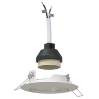 Fari Incassati 12 pezzi Rotondo GU10 Bianco Ø90 mm Acciaio