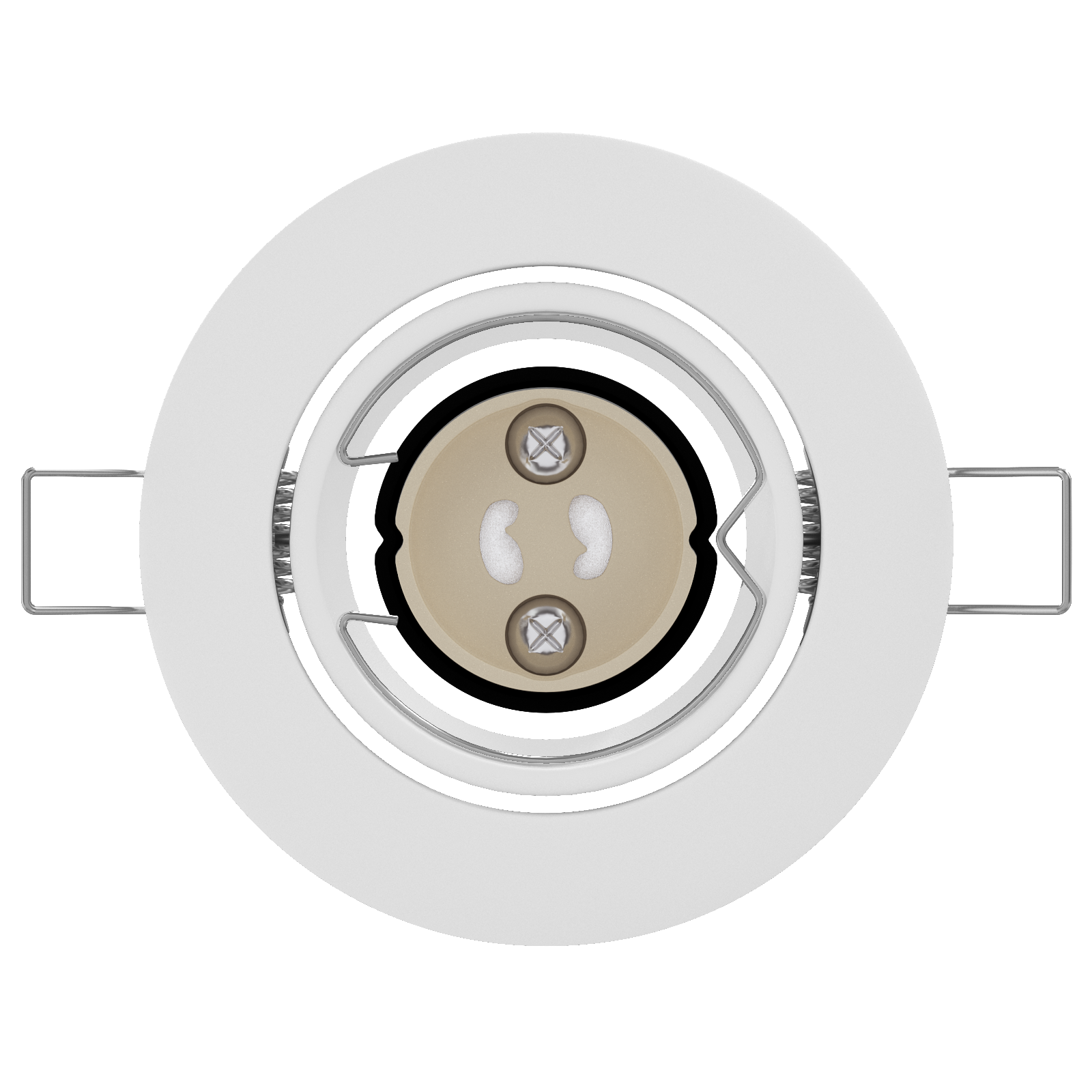 Fari Incassati 12 pezzi Rotondo GU10 Bianco Ø90 mm Acciaio