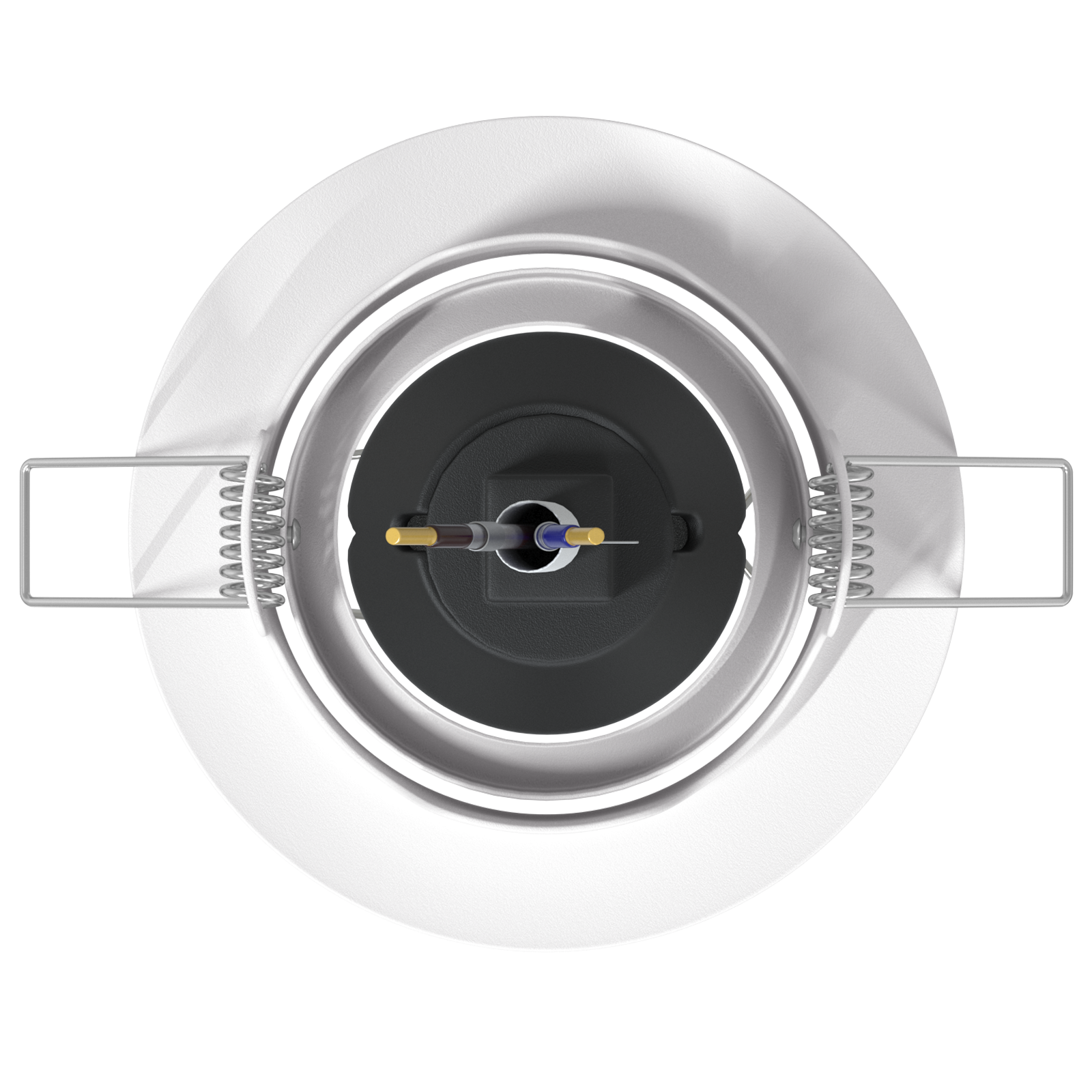 Fari Incassati 12 pezzi Rotondo GU10 Bianco Ø90 mm Acciaio