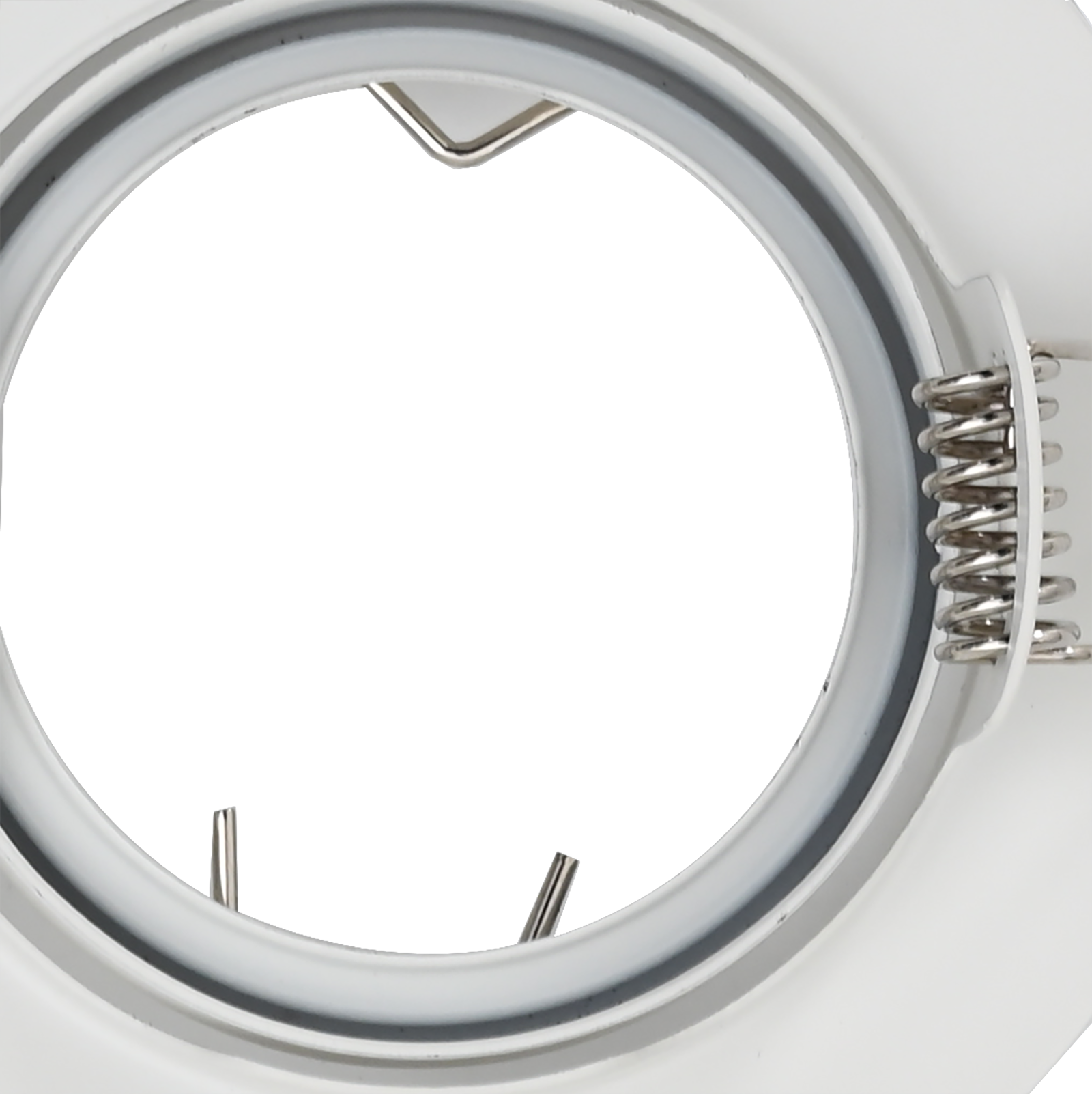 Faretti Incassati 24 pz Rotondi GU10 Bianchi Ø90 mm in Acciaio