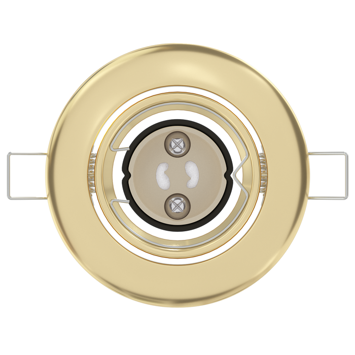 Faretto incassato 24 pcs rotondo GU10 oro Ø90 mm acciaio