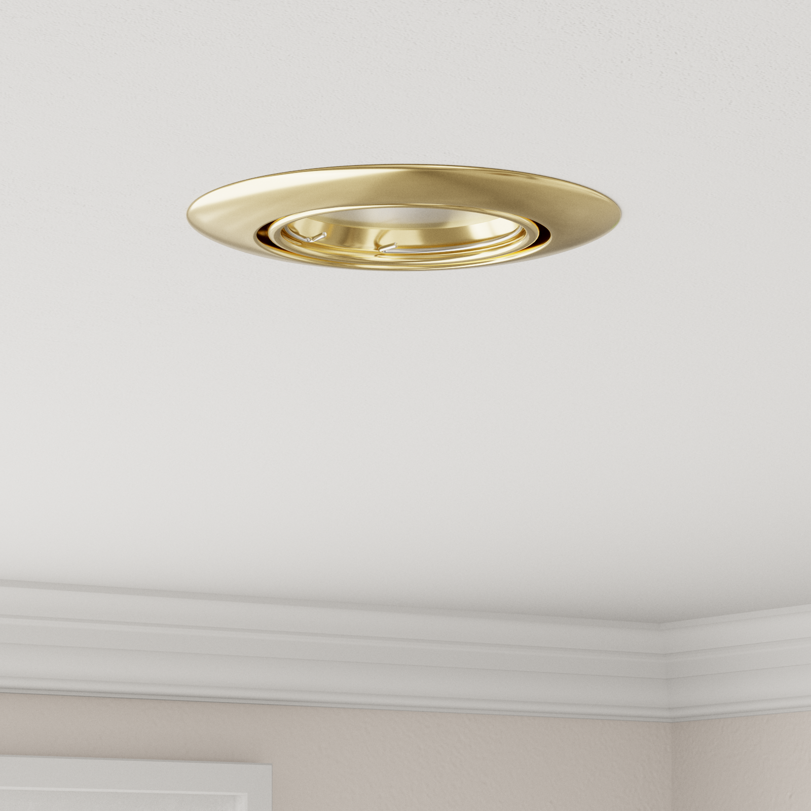 Faretto incassato 24 pcs rotondo GU10 oro Ø90 mm acciaio