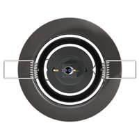 Faretti Incassati 6 pz Rotondi GU10 Rame Ø90 mm Acciaio