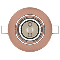 Lampade da Incasso 24 pezzi Rotonde GU10 Rame Ø90 mm Acciaio