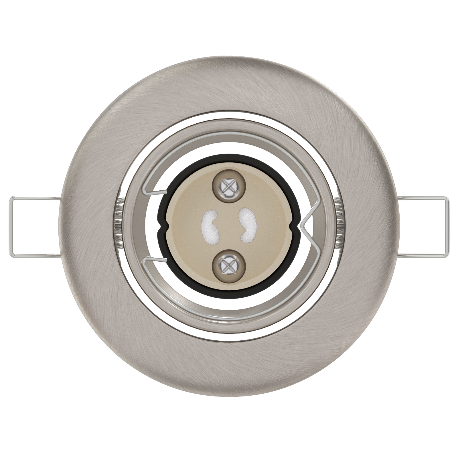 Faretti Incassati 6 pezzi Rotondo GU10 Argento Ø90 mm Acciaio