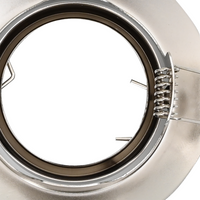 Faretti Incassati 12 pezzi Rotondo GU10 Argento Ø90 mm Acciaio