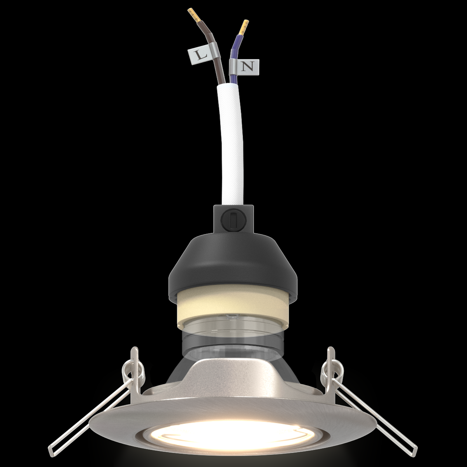 Faretti Incassati 12 pezzi Rotondo GU10 Argento Ø90 mm Acciaio