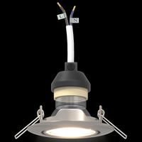 Faretti Incassati 12 pezzi Rotondo GU10 Argento Ø90 mm Acciaio