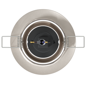 Faretti Incassati 12 pezzi Rotondo GU10 Argento Ø90 mm Acciaio