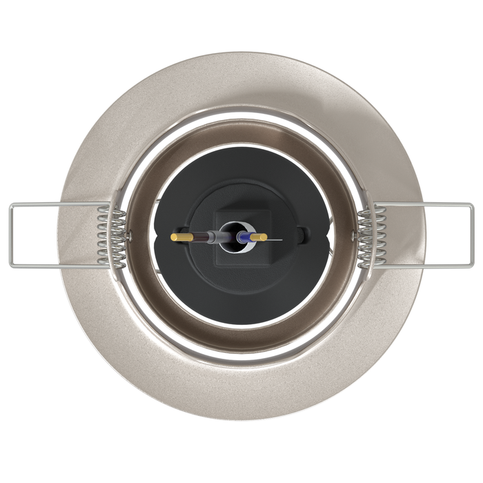 Faretti Incassati 24 pz Rotondo GU10 Argento Ø90 mm Acciaio