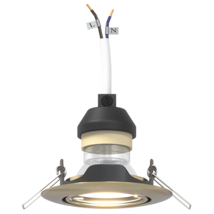 Illuminazione a Incasso 12 pz Rotonda GU10 Ottone Ø90 mm Acciaio