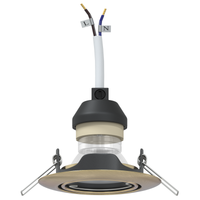 Illuminazione a Incasso 12 pz Rotonda GU10 Ottone Ø90 mm Acciaio