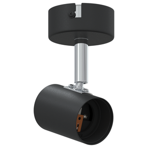 Faretti da soffitto neri 1 Via Regolabile E27