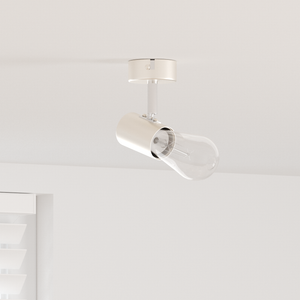 Faretti da soffitto 1 Via Regolabile Nichel E27