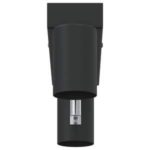 Faretto da soffitto 2 Vie Regolabili Nero E27