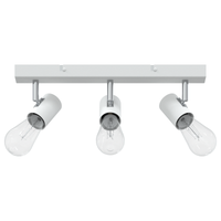 Faretto da soffitto 3 vie regolabili Bianco E27
