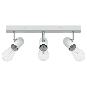Faretto da soffitto 3 vie regolabili Bianco E27