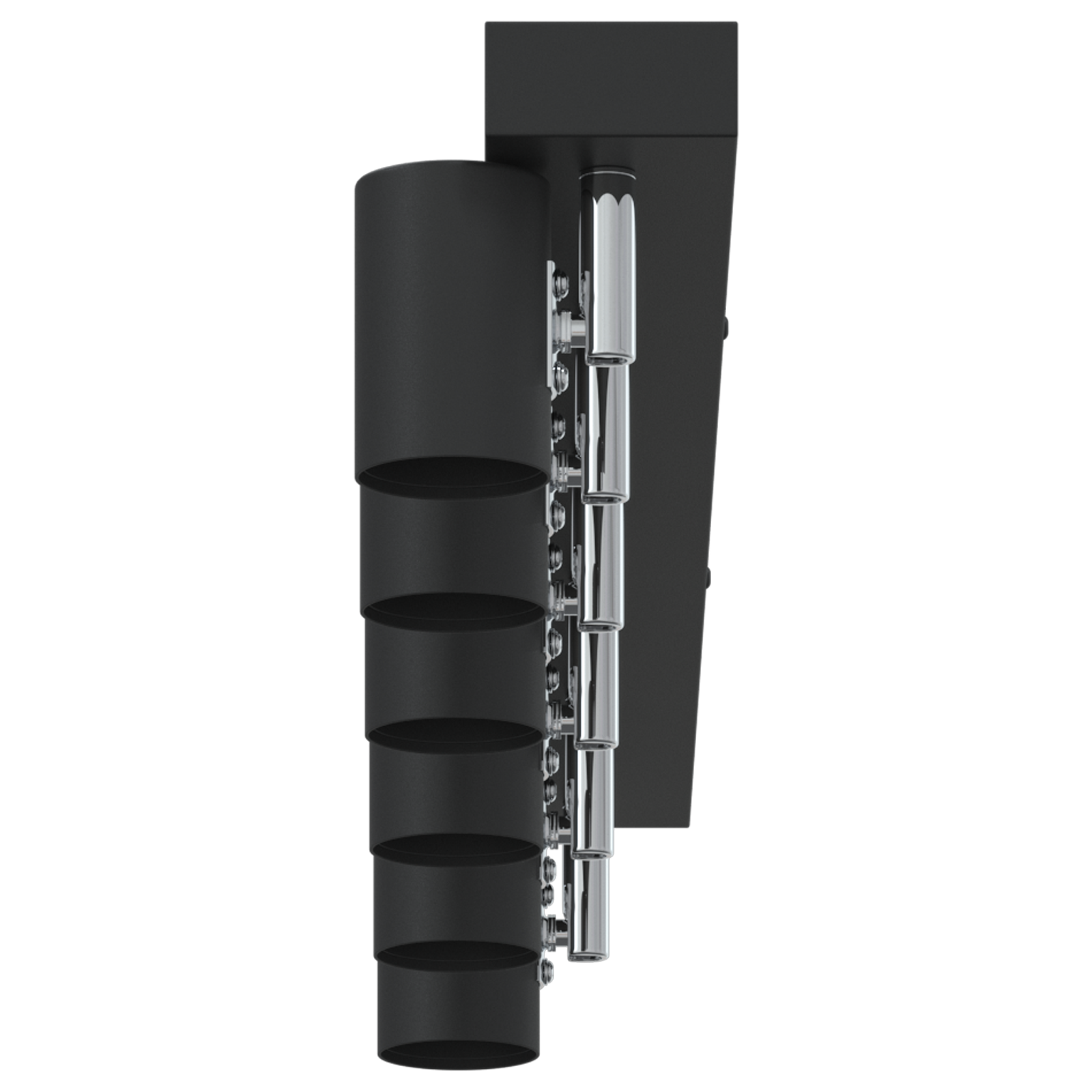 Faretti da soffitto 6 vie regolabili neri E27