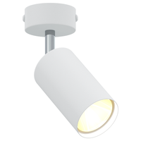 Faretto da soffitto 1 via regolabile bianco GU10