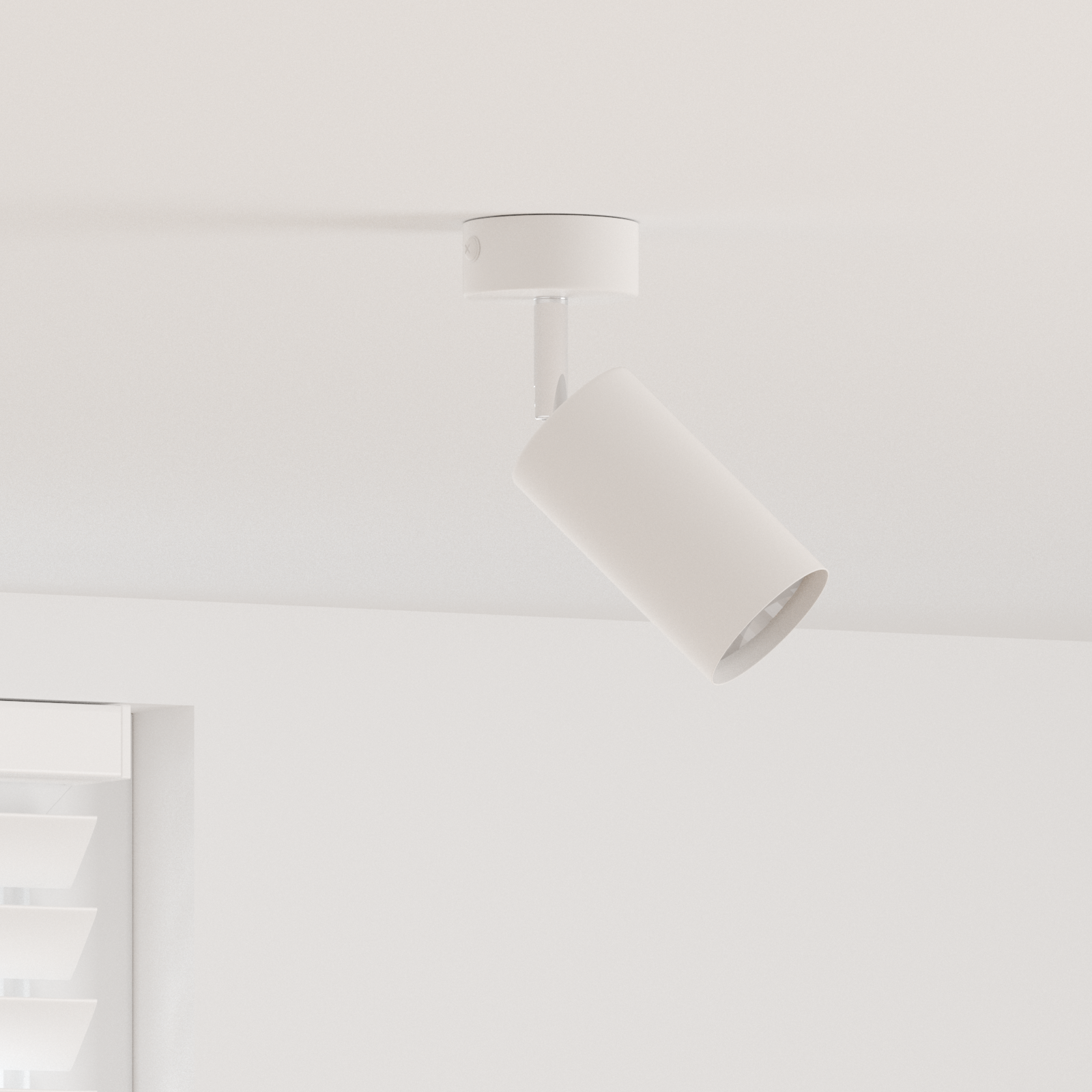 Faretto da soffitto 1 via regolabile bianco GU10
