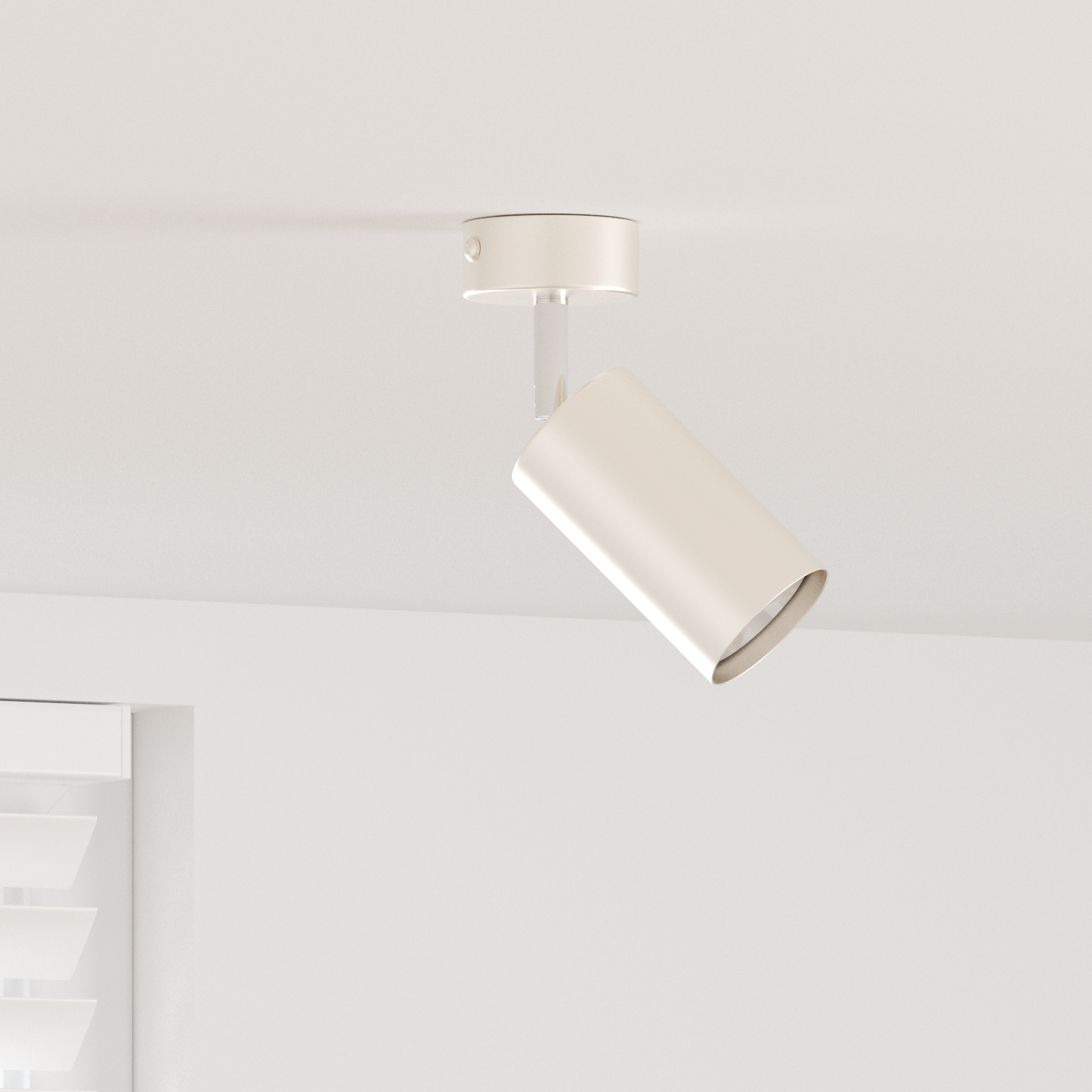 Faretto da soffitto 1 Via Regolabile Nichel Spazzolato GU10
