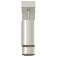 Faretto da soffitto 2 vie regolabili nichel spazzolato GU10