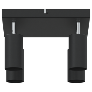 Faretto da soffitto 4 Vie Regolabile Nero GU10
