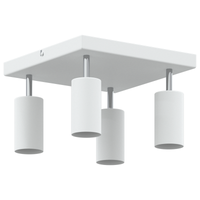 Faretto da soffitto 4 vie regolabile bianco GU10