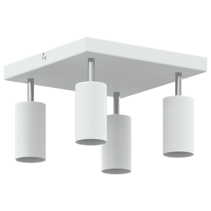 Faretto da soffitto 4 vie regolabile bianco GU10