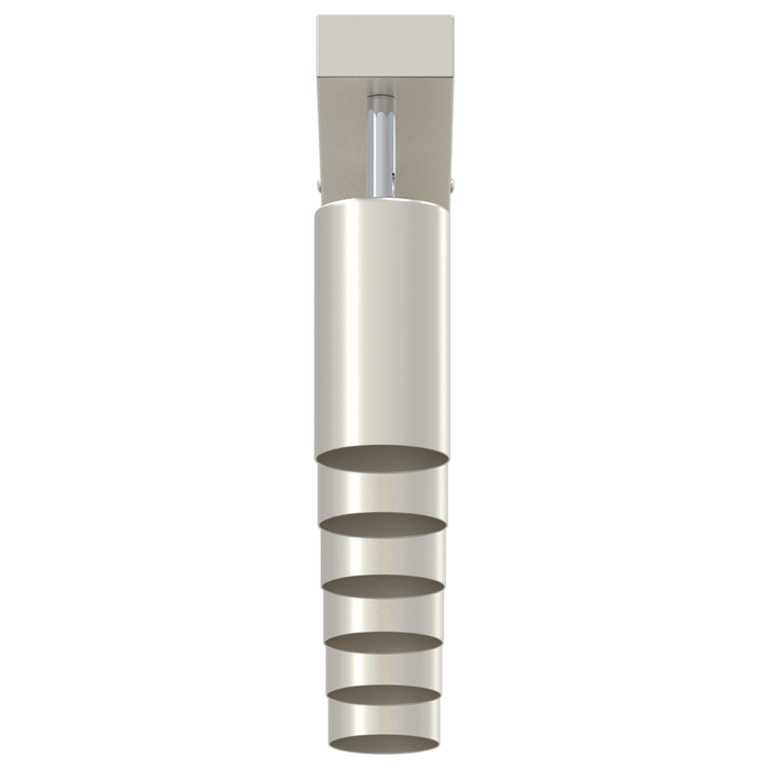 Faretto da soffitto 6 vie regolabili GU10 in nichel spazzolato