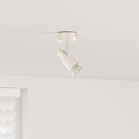 Faretto da soffitto 1 via regolabile Nichel spazzolato GU10