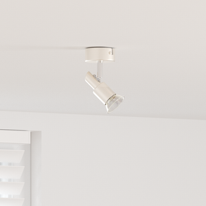Faretto da soffitto 1 via regolabile Nichel spazzolato GU10
